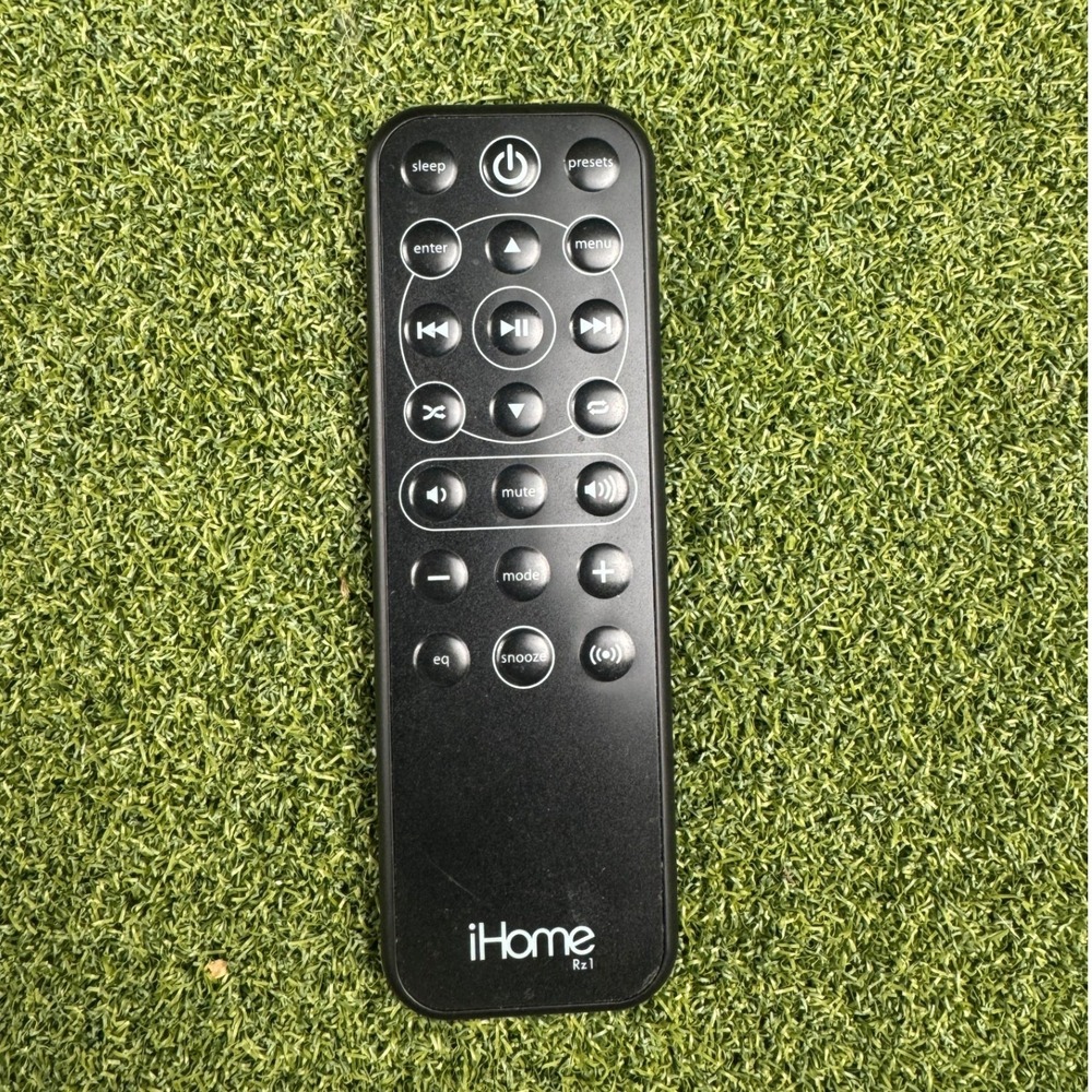 iHome Rz1‎ Remote Control Black OEM Alarm Clock Speaker Replacement